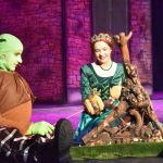 Shrek -A1 STAGE SCENERY AND SET HIRE FOR - SHREK - Fiona and Shrek Campfire